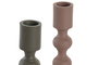 Candelabro Urban DKD Home Decor Rosa Verde 10.5 x 23.5 x 10.5 cm (2 Unidades)