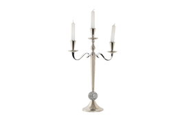 DKD Home Decor Candelabro Camila Glam Plateado 30 x 46 x 12 cm