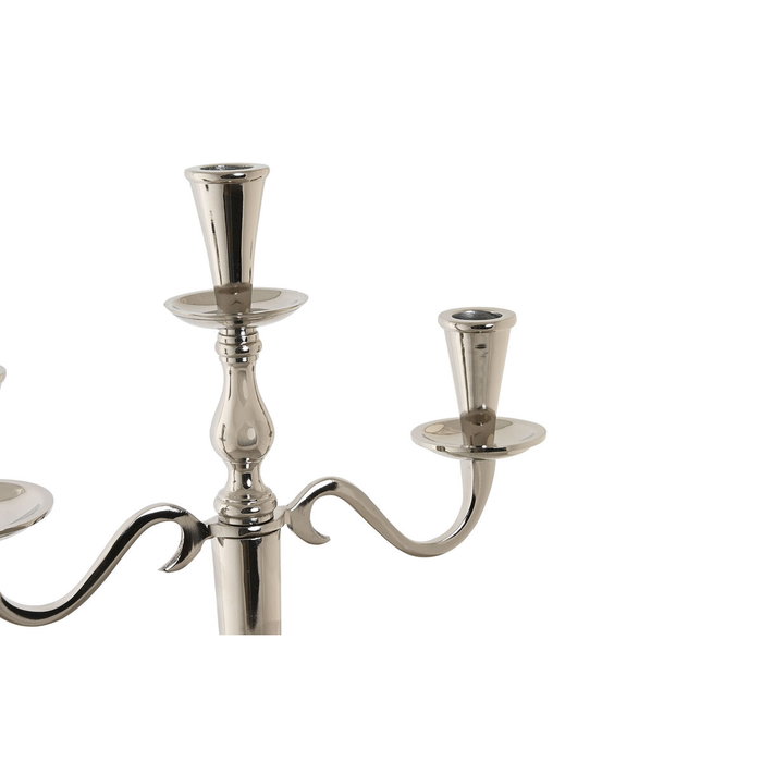 DKD Home Decor Candelabro de Aluminio y Acrílico Cromado Plateado CAMILA
