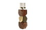 DKD Home Decor Portavela Moderno Dorado Marron 10 x 40.5 x 10 cm