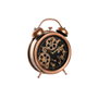 DKD Home Decor Reloj de Sobremesa Vintage Cobrizo en Hierro y Cristal