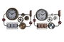 DKD Home Decor Reloj de Pared de Hierro y Cristal, Pack de 2 unidades surtidas (Dorado y Plateado)