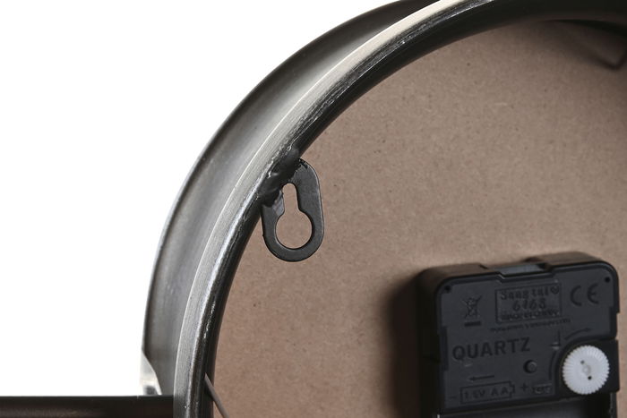 DKD Home Decor Reloj de Pared Vintage Dorado y Plateado (2 Unidades) 9 x 39.5 x 52.5 cm