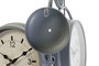 DKD Home Decor Reloj Pared Tradicional Gris Dorado Hierro Cristal 2 Unidades 43 x 47 x 14.5 cm