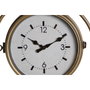 DKD Home Decor Reloj de Pared de Hierro y Cristal Estación Surtido de 2 Unidades