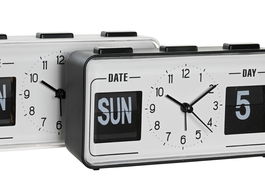 DKD Home Decor Reloj Despertador Basicos Blanco Negro 5 x 9 x 17 cm (2 Unidades)