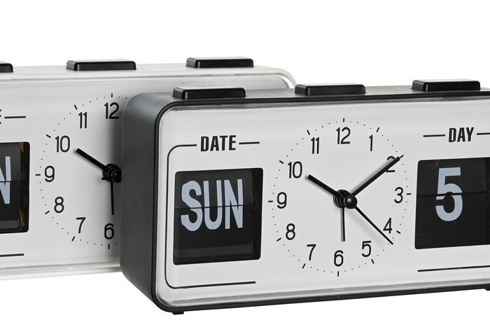 DKD Home Decor Reloj Despertador Basicos Blanco Negro 5 x 9 x 17 cm (2 Unidades) DKD Home Decor Reloj Despertador Basicos Blanco Negro 5 x 9 x 17 cm (2 Unidades)
