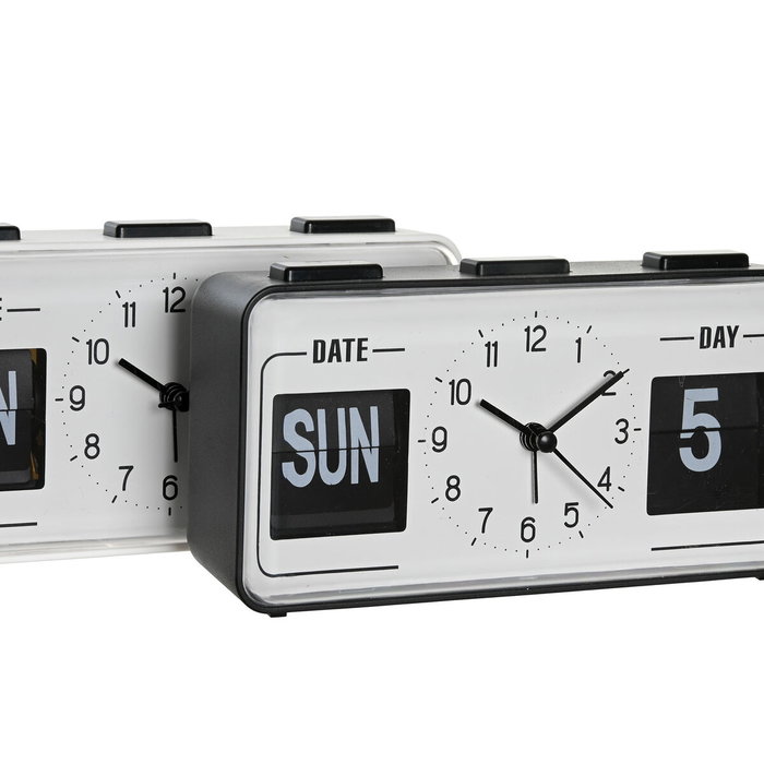 DKD Home Decor Reloj Despertador de PVC Surtido de 2 Unidades DKD Home Decor Reloj Despertador de PVC Surtido de 2 Unidades