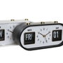 DKD Home Decor Reloj Despertador PVC Surtido de 2 Unidades en Blanco y Negro