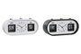 DKD Home Decor Reloj Despertador PVC Surtido de 2 Unidades en Blanco y Negro