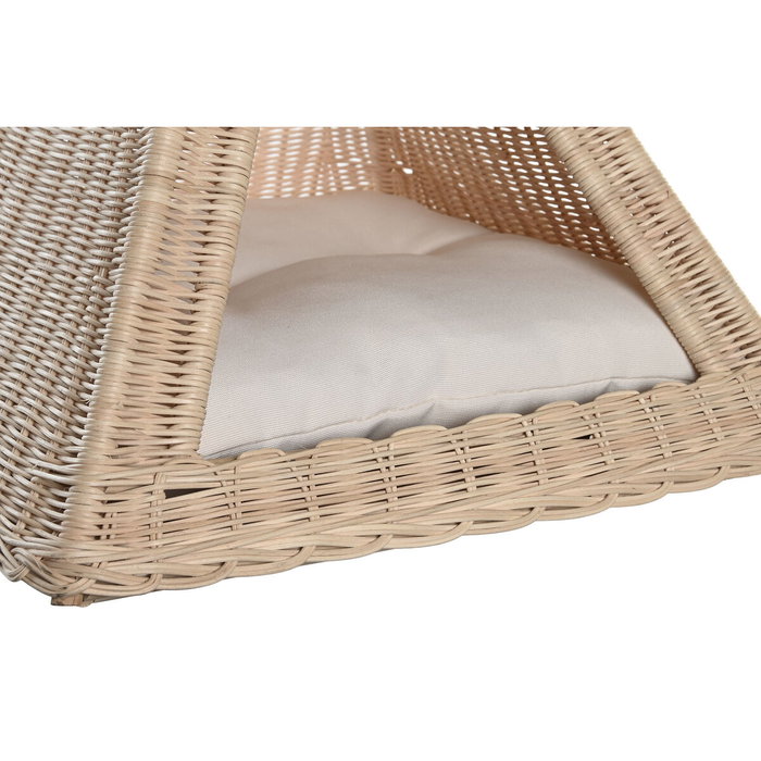 DKD Home Decor Cama para Mascota de Ratán Natural 45x45x45 cm DKD Home Decor Cama para Mascota de Ratán Natural 45x45x45 cm