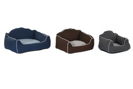 DKD Home Decor Set de Cama para Mascota de 3 Piezas Azul
