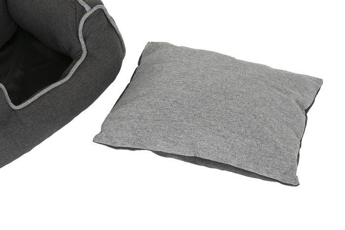 DKD Home Decor Cama Mascota Azul Marron Gris Set de 3 61 x 34 x 72 cm