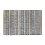 DKD Home Decor Alfombra de Algodón 230x160x2 cm Azul y Blanco