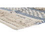 DKD Home Decor Alfombra de Algodón 230x160x2 cm Azul y Blanco