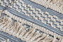 DKD Home Decor Alfombra Boho Azul Blanco 160 x 2 x 230 cm Algodon