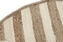 DKD Home Decor Alfombra de Yute y Algodón 120x120x1 cm Natural