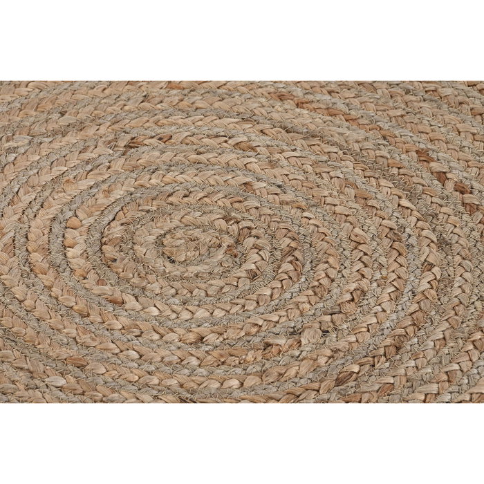 DKD Home Decor Alfombra de Yute y Algodón 150x150x1 cm Marrón Claro y Verde Jade DKD Home Decor Alfombra de Yute y Algodón 150x150x1 cm Marrón Claro y Verde Jade