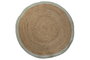 DKD Home Decor Alfombra de Yute y Algodón 200x200x1 cm Natural