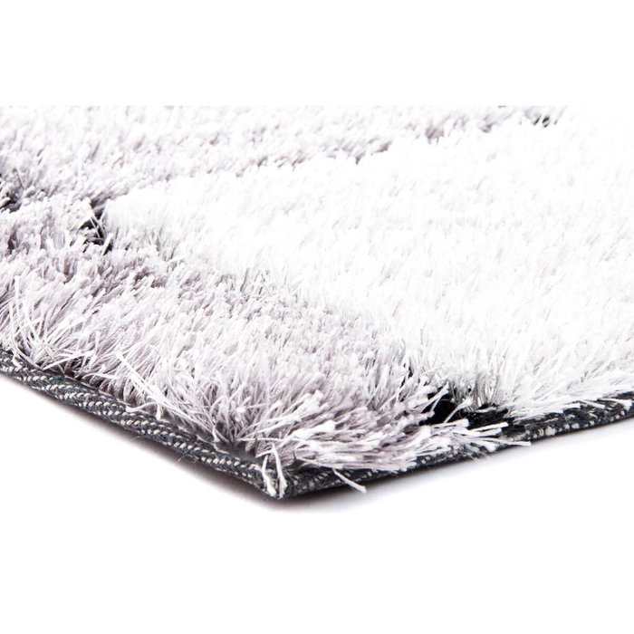 DKD Home Decor Alfombra de Poliéster con Diseño de Cuadrados, 120x180x2 cm