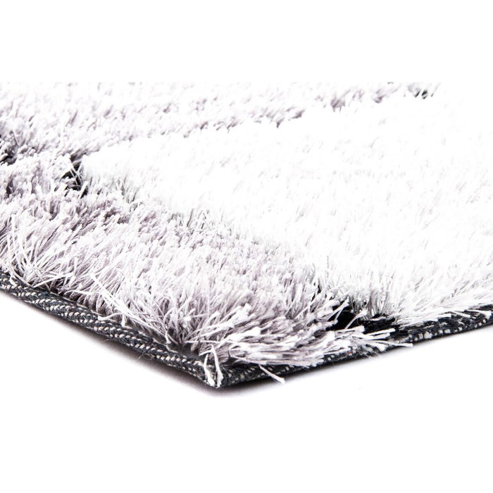 DKD Home Decor Alfombra de Poliéster con Diseño de Cuadrados 160x230 cm