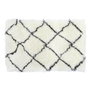 DKD Home Decor Alfombra de Poliéster con Diseño de Rombos 120x180 cm Blanco y Negro