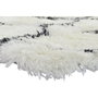 DKD Home Decor Alfombra de Poliéster con Diseño de Rombos, 160x230x5 cm, Blanco y Negro