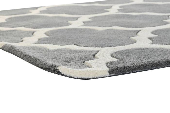 DKD Home Decor Alfombra Árabe Gris Crema 180 x 2 x 120 cm