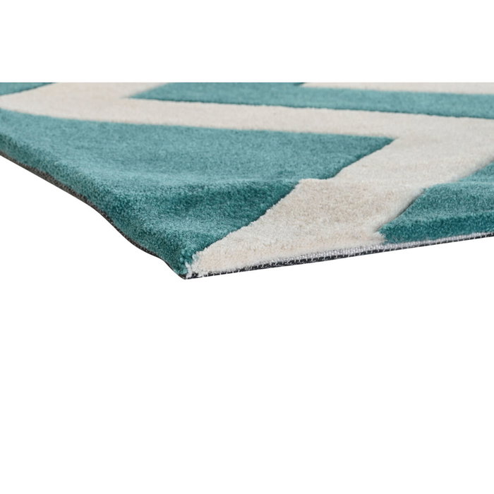 DKD Home Decor Alfombra Zigzag Bicolor 120x180x2 cm DKD Home Decor Alfombra Zigzag Bicolor 120x180x2 cm