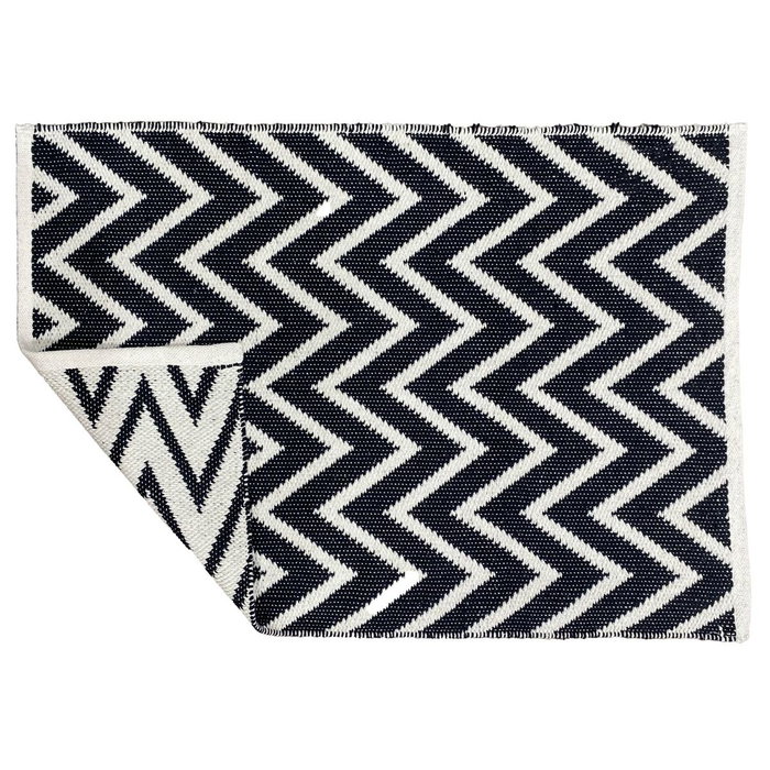 DKD Home Decor Alfombra de Algodón Zigzag Bicolor 120x180x1 cm DKD Home Decor Alfombra de Algodón Zigzag Bicolor 120x180x1 cm