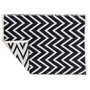 DKD Home Decor Alfombra de Algodón Zigzag Bicolor 120x180x1 cm