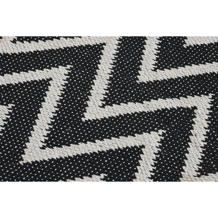 DKD Home Decor Alfombra de Algodón Zigzag Bicolor 120x180x1 cm DKD Home Decor Alfombra de Algodón Zigzag Bicolor 120x180x1 cm