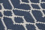 DKD Home Decor Alfombra Árabe Azul Blanco Poliéster Algodón 180 x 120 cm