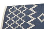 DKD Home Decor Alfombra Árabe Azul Blanco Poliéster Algodón 180 x 120 cm