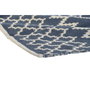 DKD Home Decor Alfombra de Algodón Reversible 120x180x1 cm Azul y Blanco
