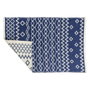 DKD Home Decor Alfombra de Algodón Reversible 120x180x1 cm Azul y Blanco