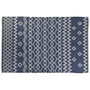 DKD Home Decor Alfombra de Algodón Reversible 160x230 cm Azul