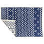 DKD Home Decor Alfombra de Algodón Reversible 160x230 cm Azul