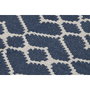 DKD Home Decor Alfombra de Algodón Reversible 160x230 cm Azul
