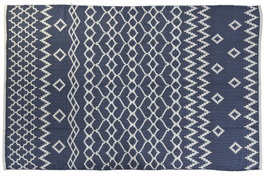 DKD Home Decor Alfombra Árabe Azul 230 x 160 cm Poliéster