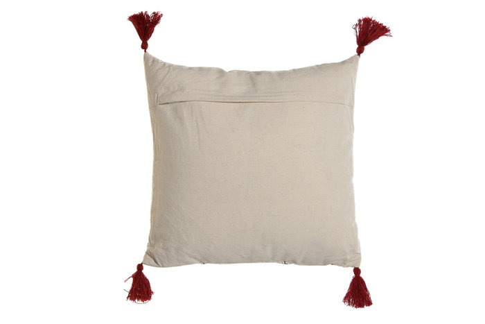 DKD Home Decor Cojín Mostaza Granate 40 x 15 x 40 cm Poliéster (3 Unidades)