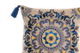 DKD Home Decor Set de 3 Cojines de Algodón con Mandala Bordado