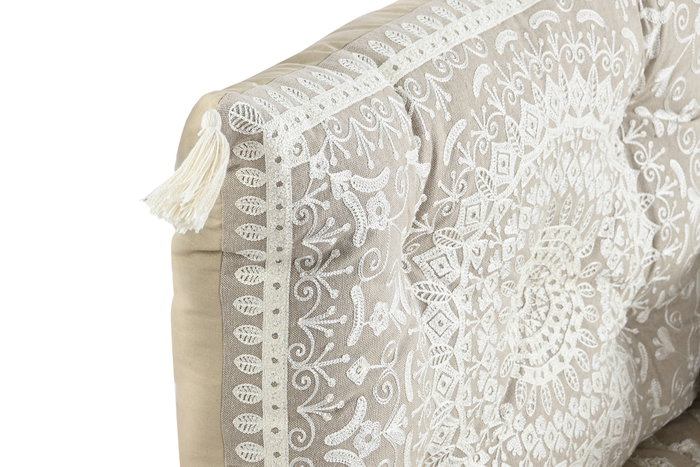 DKD Home Decor Sillón Beige Algodón 76 x 65 x 155 cm Set de 4