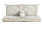 DKD Home Decor Sillón Beige Algodón 76 x 65 x 155 cm Set de 4