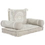 DKD Home Decor Sillón Beige Blanco Set de 4