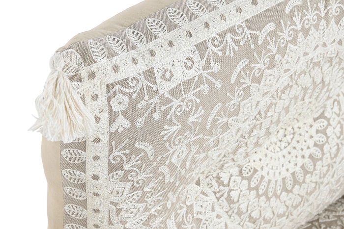 DKD Home Decor Sillón Beige Blanco 56 x 55 x 90 cm Set de 4