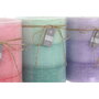 DKD Home Decor Set de 3 Velas de Cera Parafina Primavera Colores 3000 g