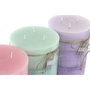 DKD Home Decor Set de 3 Velas de Cera Parafina Primavera Colores 3000 g