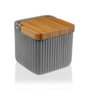 Salero con Tapa (11,5 x 11,5 x 11,5 cm) Blanco