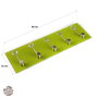 Perchero de Pared Keys Versa Cristal 40 x 12 cm (40 x 12 x 10 cm)